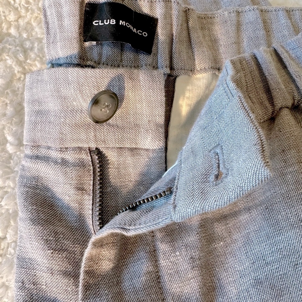 Club Monaco Linen pants L
Waist 33”-34” Length 26”